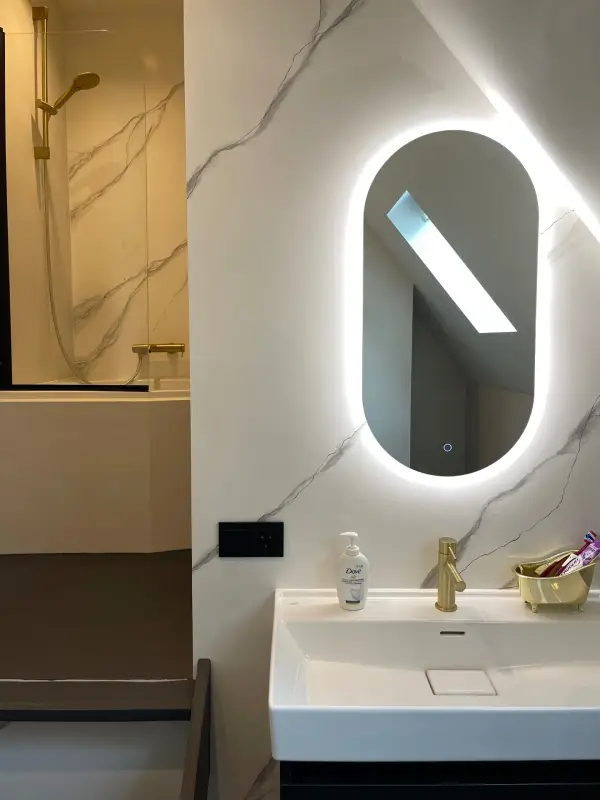 Premium beton ciré badkamer Nijeveen — STARTSTUC project